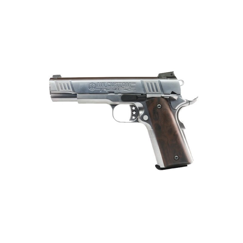 GBB 1911 NE3001 Silver Full Metal Gas Aw Custom