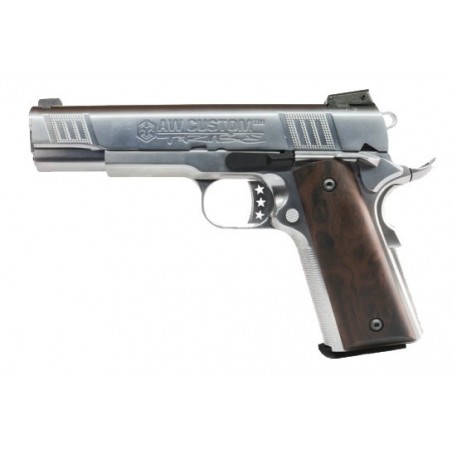 GBB 1911 NE3001 Silver Full Metal Gas Aw Custom