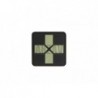 Red Cross Rubber Patch 40mm Glow in the Dark JTG
