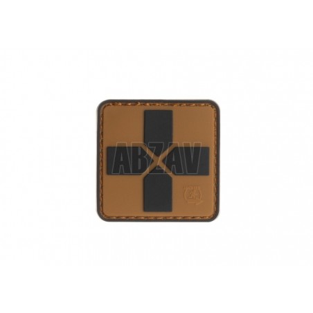 Red Cross Rubber Patch 40mm Coyote JTG