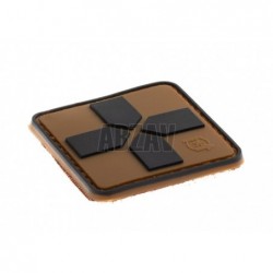 Red Cross Rubber Patch 40mm Coyote JTG