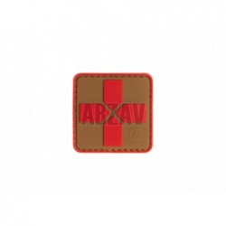 Red Cross Rubber Patch 40mm Coyote Red JTG