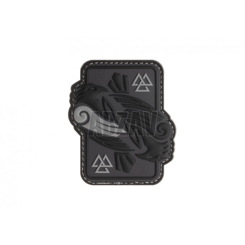 Odins Raven Rubber Patch Grey JTG