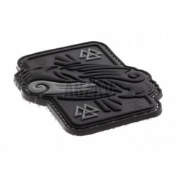 Odins Raven Rubber Patch Grey JTG