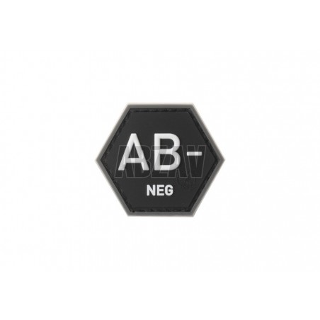 Bloodgroup Hexagon Rubber Patch AB Neg SWAT JTG