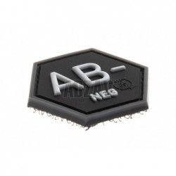Bloodgroup Hexagon Rubber Patch AB Neg SWAT JTG