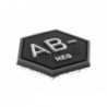 Bloodgroup Hexagon Rubber Patch AB Neg SWAT JTG