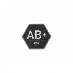 Bloodgroup Hexagon Rubber Patch AB Pos SWAT JTG