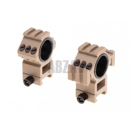 Tri-Side Rail 25.4mm / 30mm Mount Rings Desert Aim-O