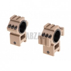 Tri-Side Rail 25.4mm / 30mm Mount Rings Desert Aim-O