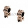 Top Rail 25.4mm / 30mm Mount Rings Desert Aim-O