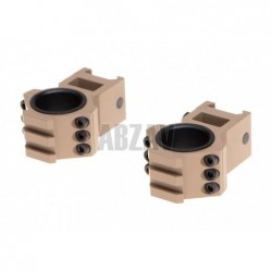 Top Rail 25.4mm / 30mm Mount Rings Desert Aim-O