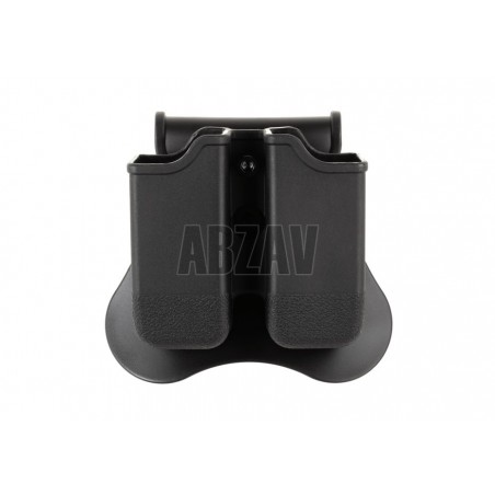 Double Mag Pouch for WE / KJW / TM 17/19 Black Amomax