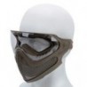 Pilot Mask With Glasses Tan