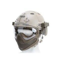 Pilot Mask With Glasses Tan