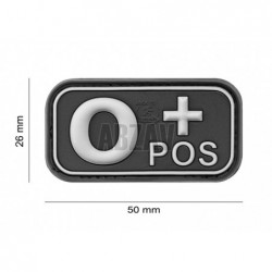 Bloodtype Rubber Patch 0 Pos SWAT JTG