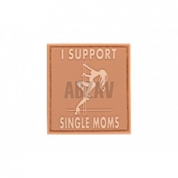 I Support Single Mums Rubber Patch Desert JTG