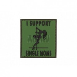 I Support Single Mums Rubber Patch Forest JTG