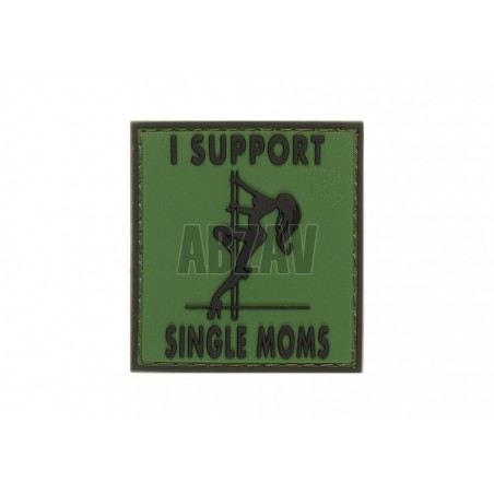 I Support Single Mums Rubber Patch Forest JTG