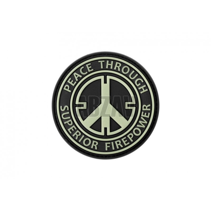 Peace Rubber Patch Glow in the Dark JTG