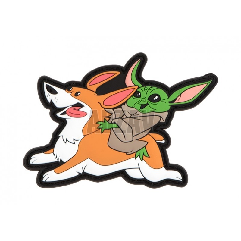 Baby Y Riding Corgi Patch Airsoftology