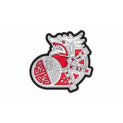 Viking Dragon Ship Head Rubber Patch Color JTG