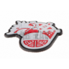 Viking Dragon Ship Head Rubber Patch Color JTG