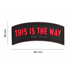 This is the Way Rubber Patch Color JTG