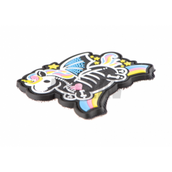 Skeleton Unicorn Rubber Patch Color JTG