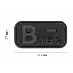 Bloodtype Rubber Patch B Neg Blackops JTG