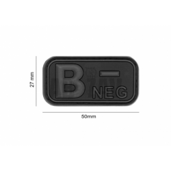Bloodtype Rubber Patch B Neg Blackops JTG
