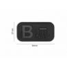Bloodtype Rubber Patch B Neg Blackops JTG
