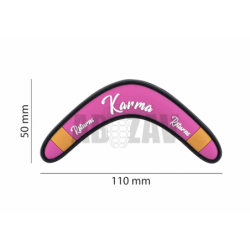 Karma Returns Rubber Patch Pink JTG