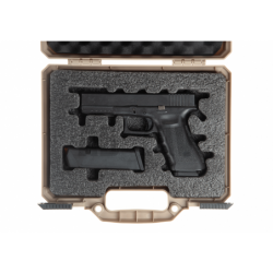 Pistol Case Pre-Cut Foam Dark Earth Nimrod