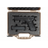 Pistol Case Pre-Cut Foam Dark Earth Nimrod
