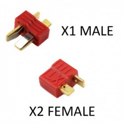 Connectors T-Dean 1 male / 2 Female Nuprol