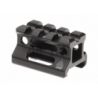 Universal Super Slim Riser Mount 3 Slot 0.75' Black Leapers