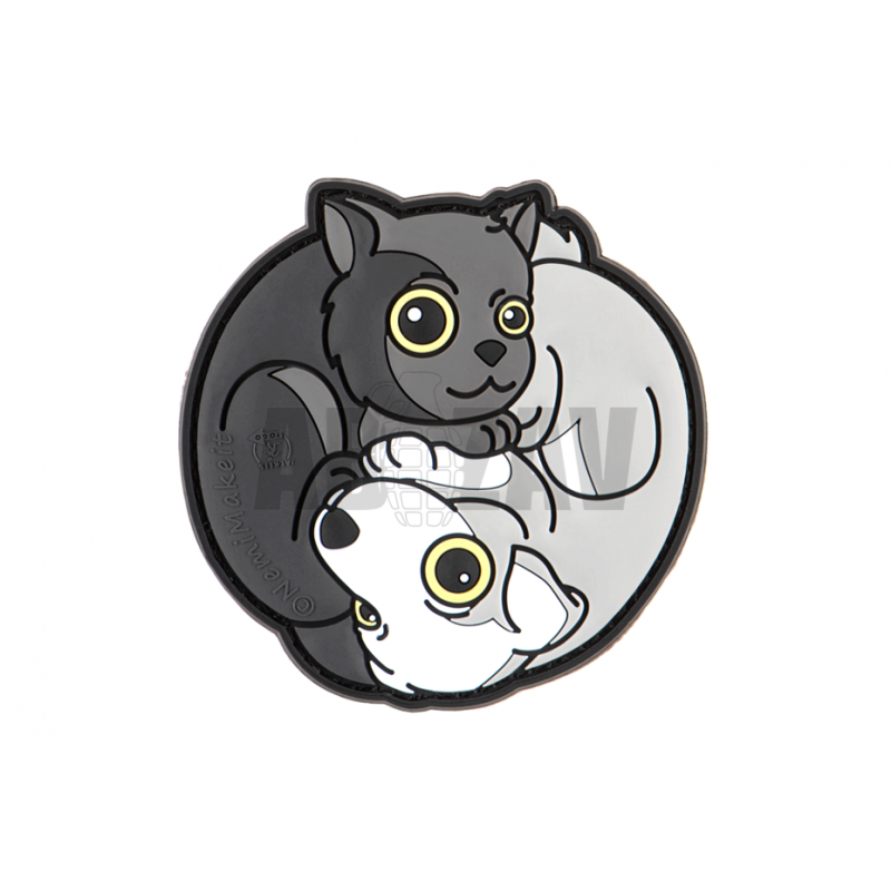 Yin & Yan Cat Patch Black JTG