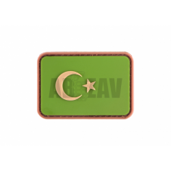 Turkey Flag Rubber Patch Green JTG