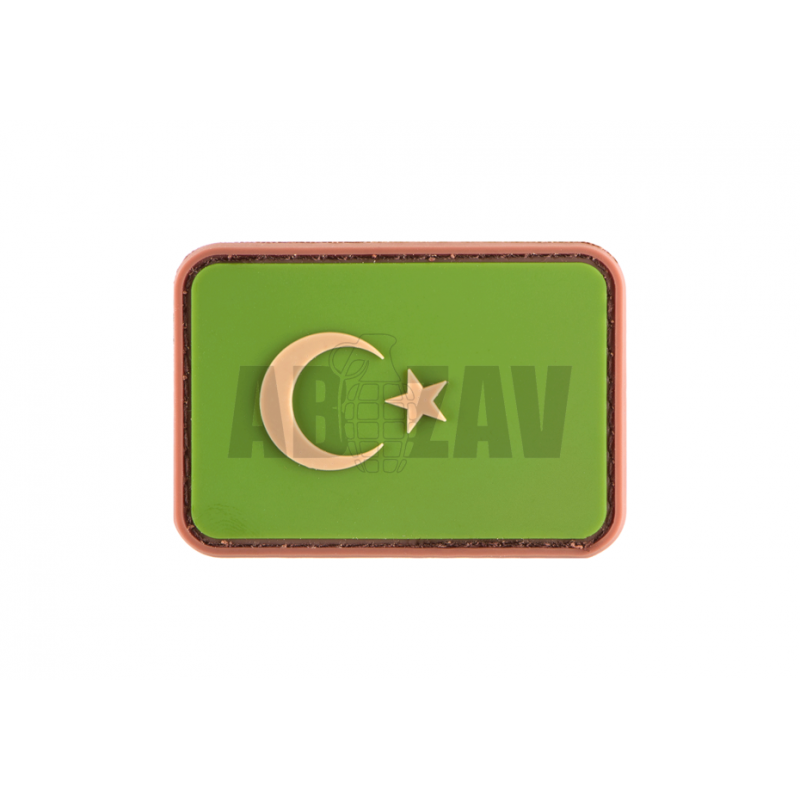 Turkey Flag Rubber Patch Green JTG