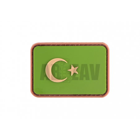 Turkey Flag Rubber Patch Green JTG