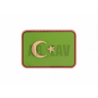 Turkey Flag Rubber Patch Green JTG