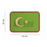 Turkey Flag Rubber Patch Green JTG