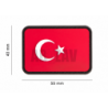 Turkey Flag Rubber Patch Color JTG