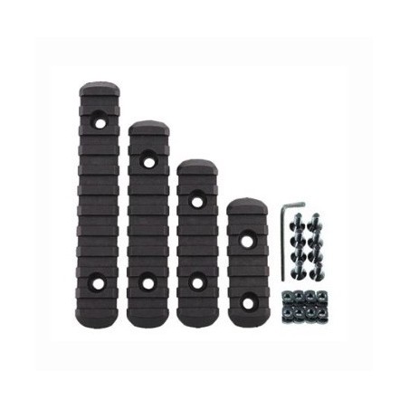 Kit of 4 M-LOK rails to Picatinny Black BO