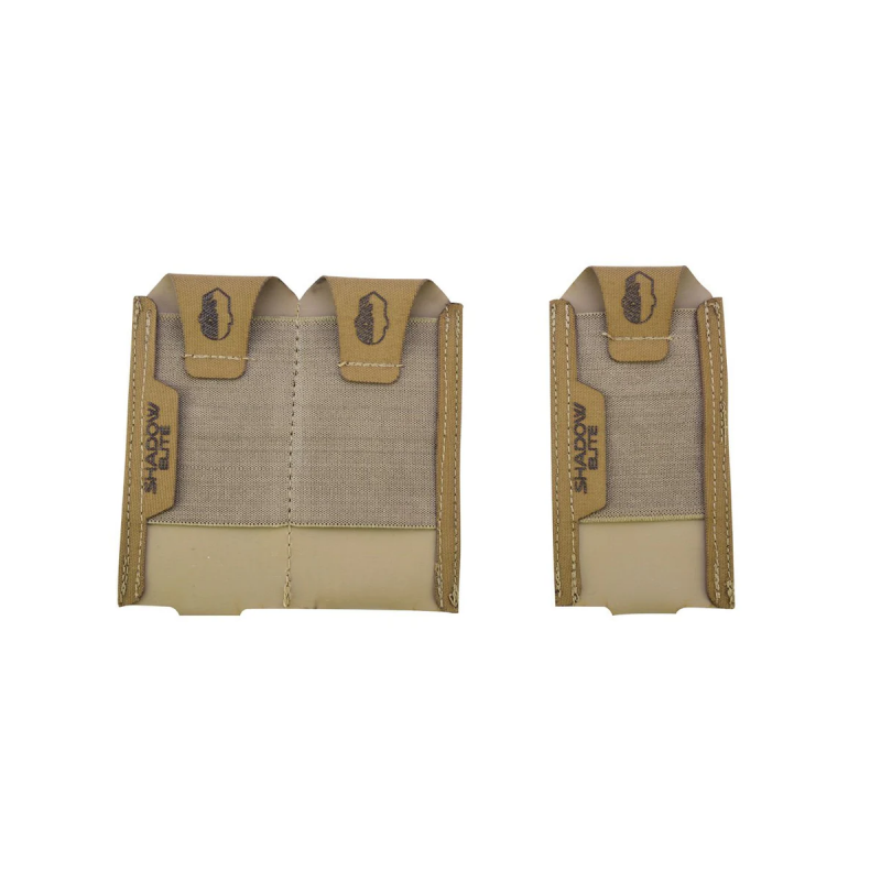 Low Profile Double Pistol Mag Pouch Tan Shadow Elite