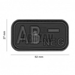 Bloodtype Rubber Patch AB Neg JTG