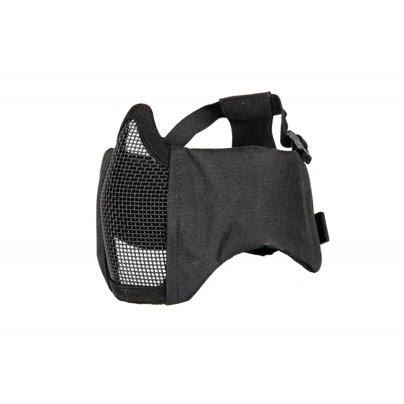 Steel Half Face Mask Black