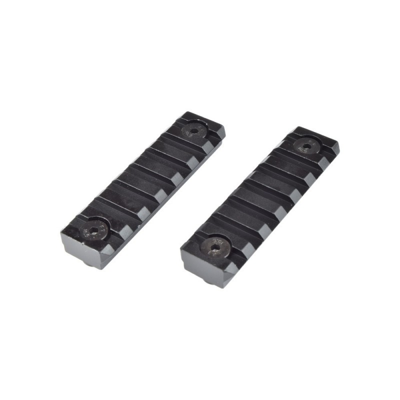 Rail 20mm 7 SLOTS  For M-LOK Black 2Pcs