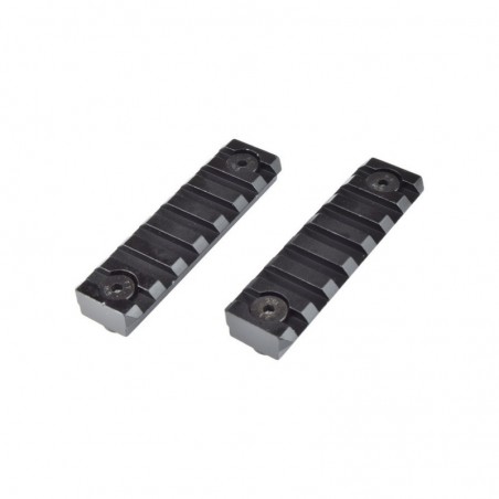 Rail 20mm 7 SLOTS  For M-LOK Black 2Pcs
